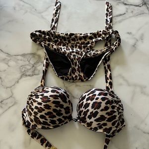 Leopard print size large bikini from Victoria Secret
